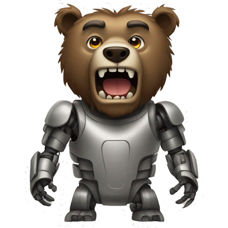 Robot - ferocious - grizzly  emoji