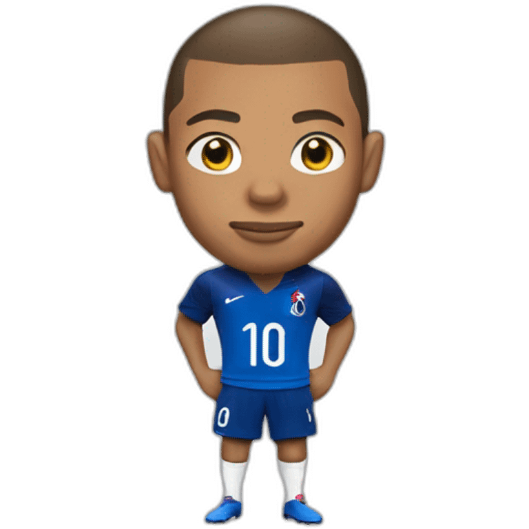 mbappe with the france shirt emoji