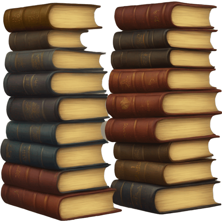 Vintage fantasy Book Stack emoji