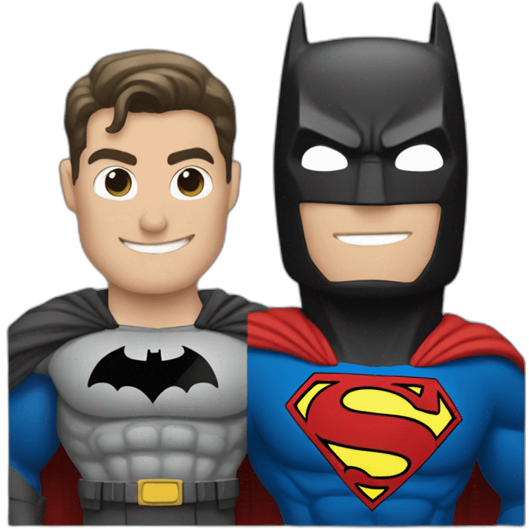 batman and superman emoji