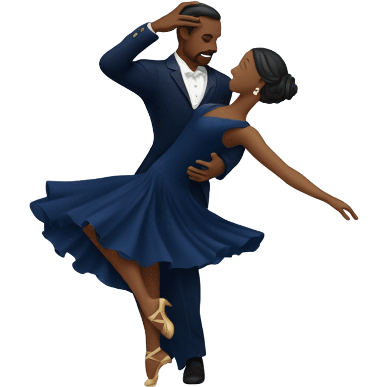 Navy blue tango emoji