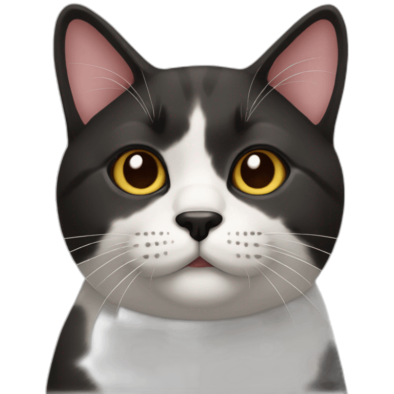 black nose hachiware cat emoji