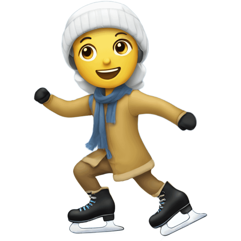 Ice skating emoji