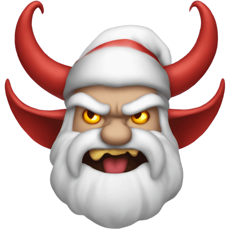 Santa as a demon emoji