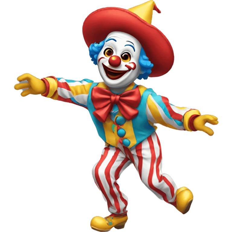 dancing clown  emoji