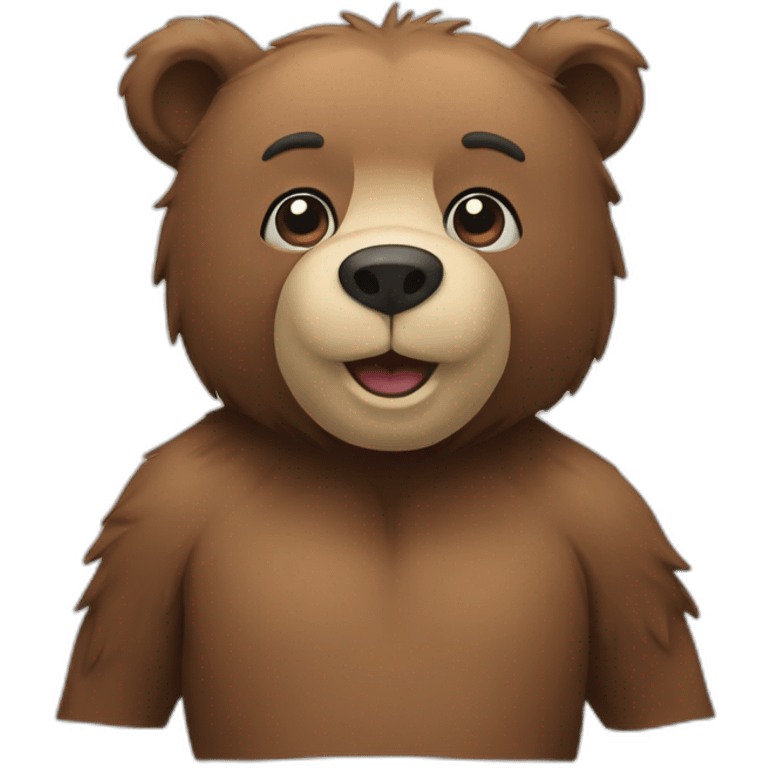 Bear with med emoji