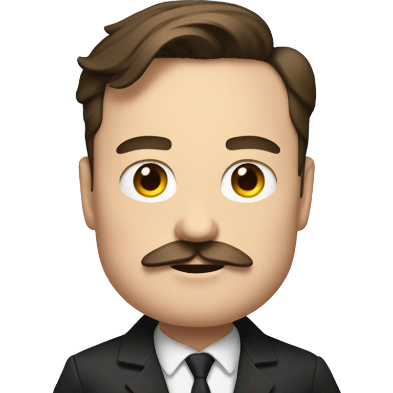 elon musk with black square moustache emoji