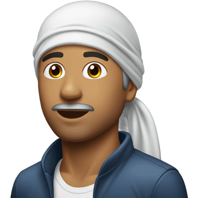 hispanic man with a durag emoji