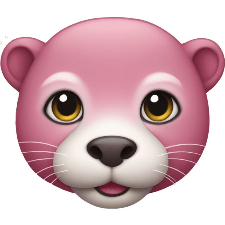 Pink otter emoji