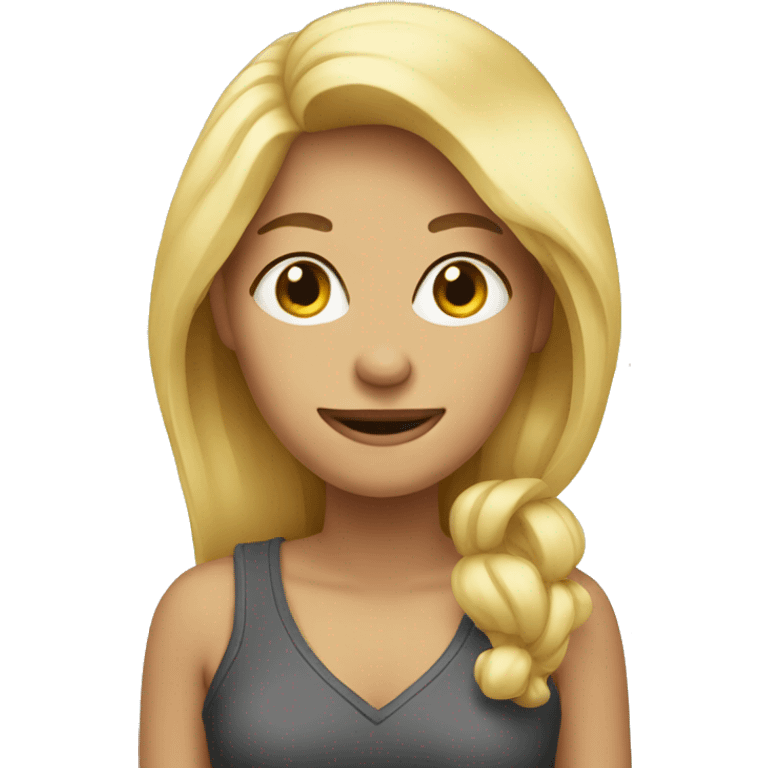 Funny blonde  emoji