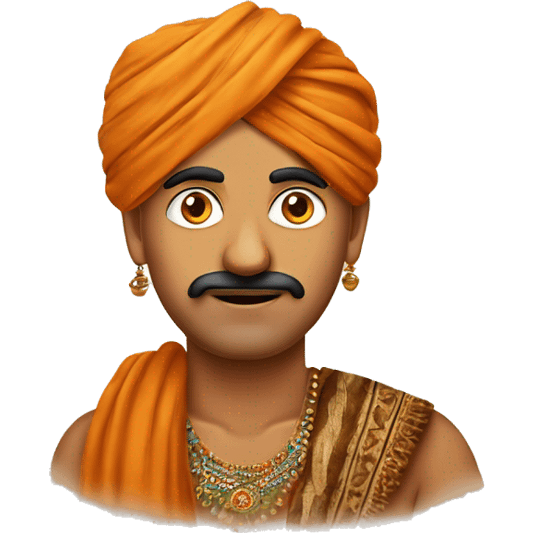 Halke Me Le Riyo Hai Ke Text On A Rajasthani Person emoji