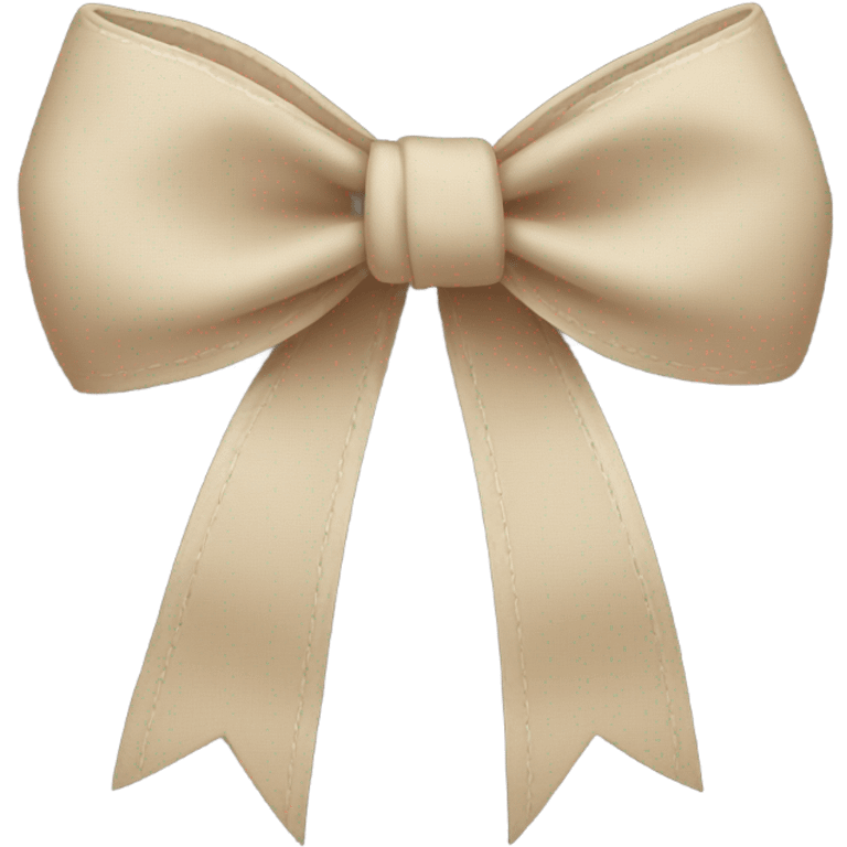 Beige bow emoji