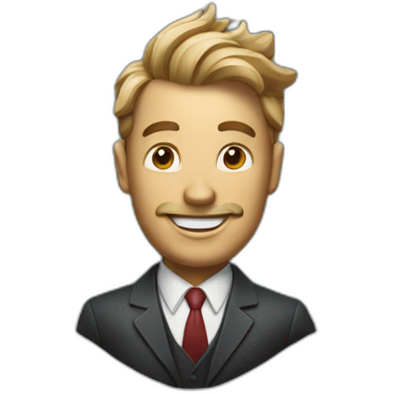 business man in a jack in the box emoji