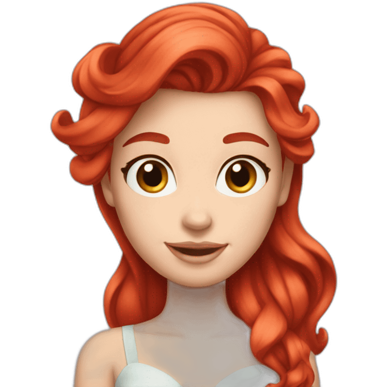 ariel-red-hair-white-girl emoji