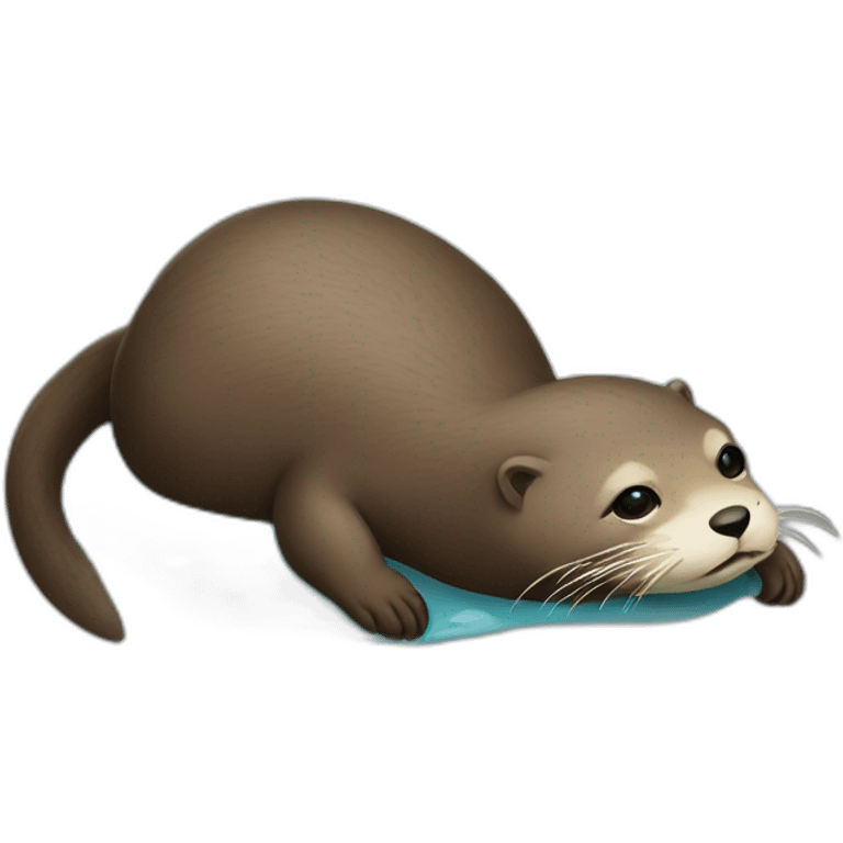 Loutre qui dort emoji