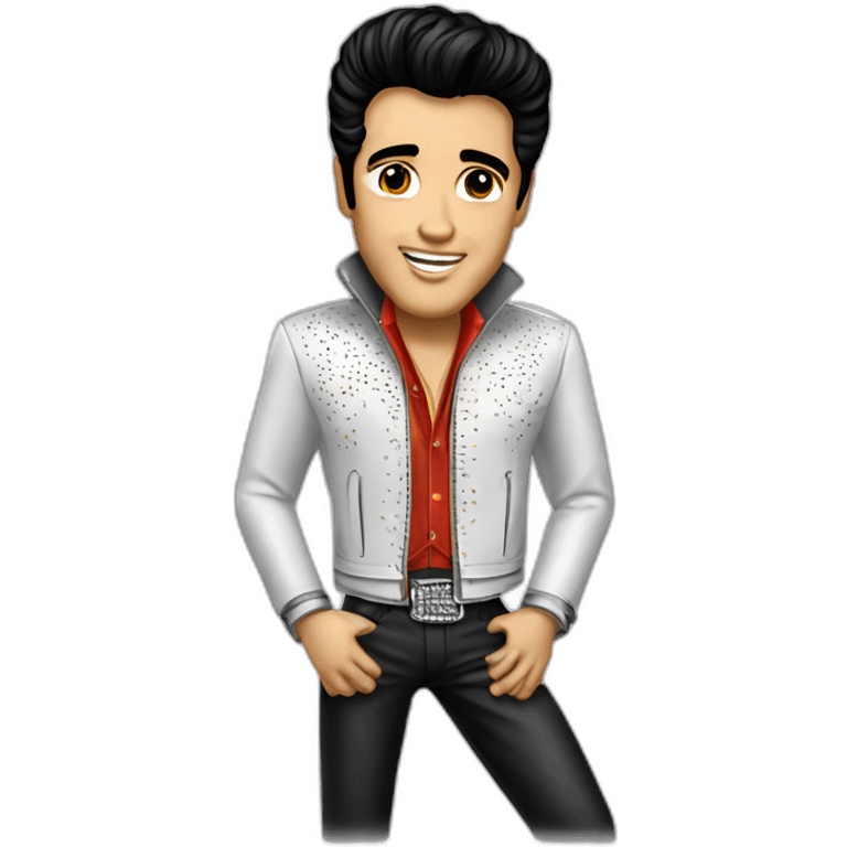 elvis presley in the jacket emoji