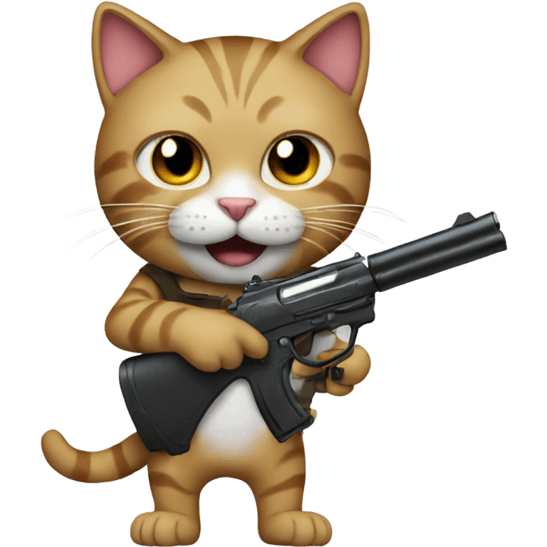 Cat-with-shot-gun emoji