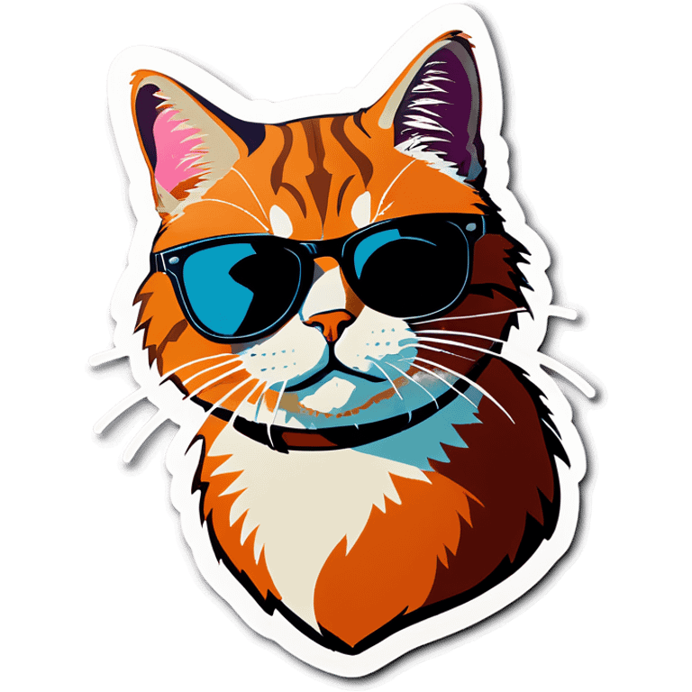 Cat with sunglasses emoji