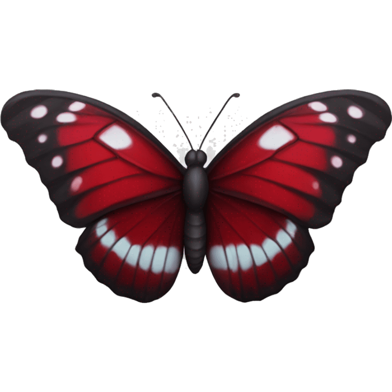 Dark red butterfly  emoji