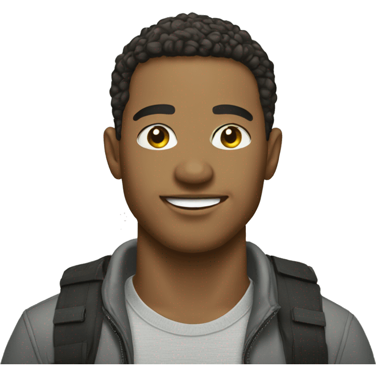 Light skinned male outdoor portrait emoji