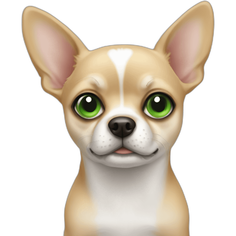 chiwawa with Green eye emoji