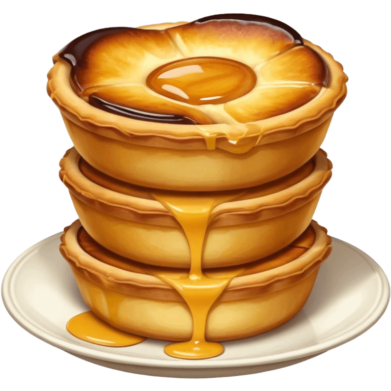 A pastel de nata  emoji