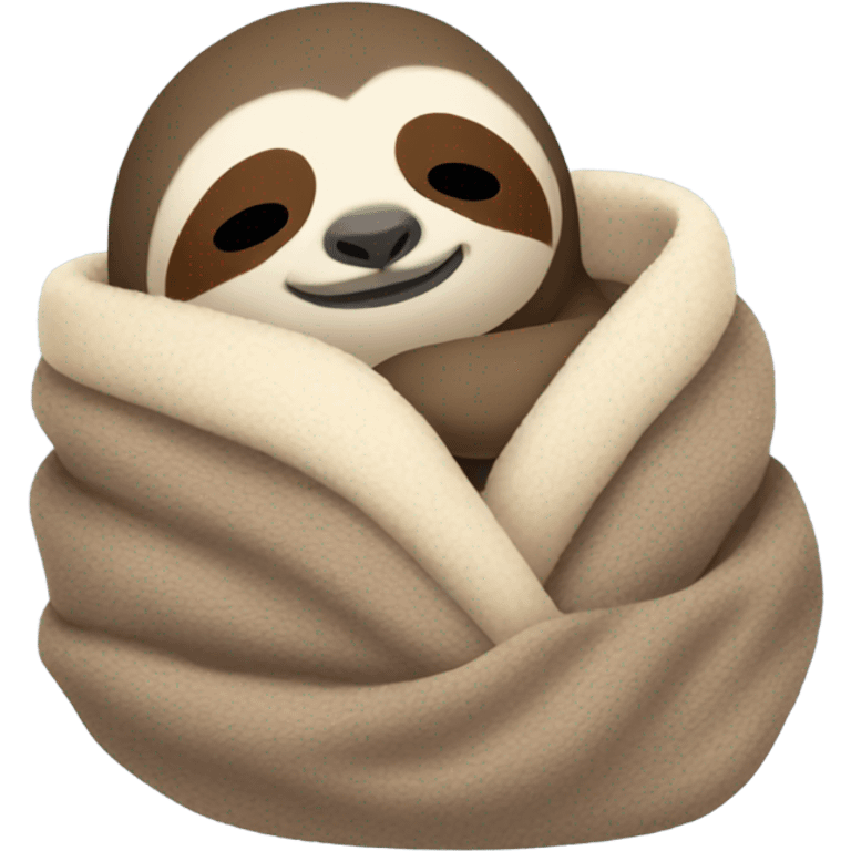 Sloth sleeping with a blanket emoji