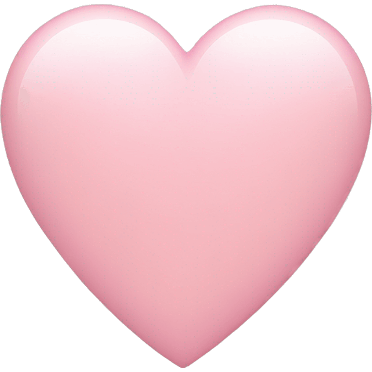 Light pink heart emoji