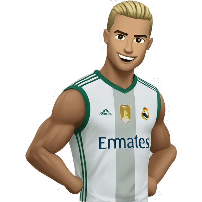 Ronaldo with ssj emoji