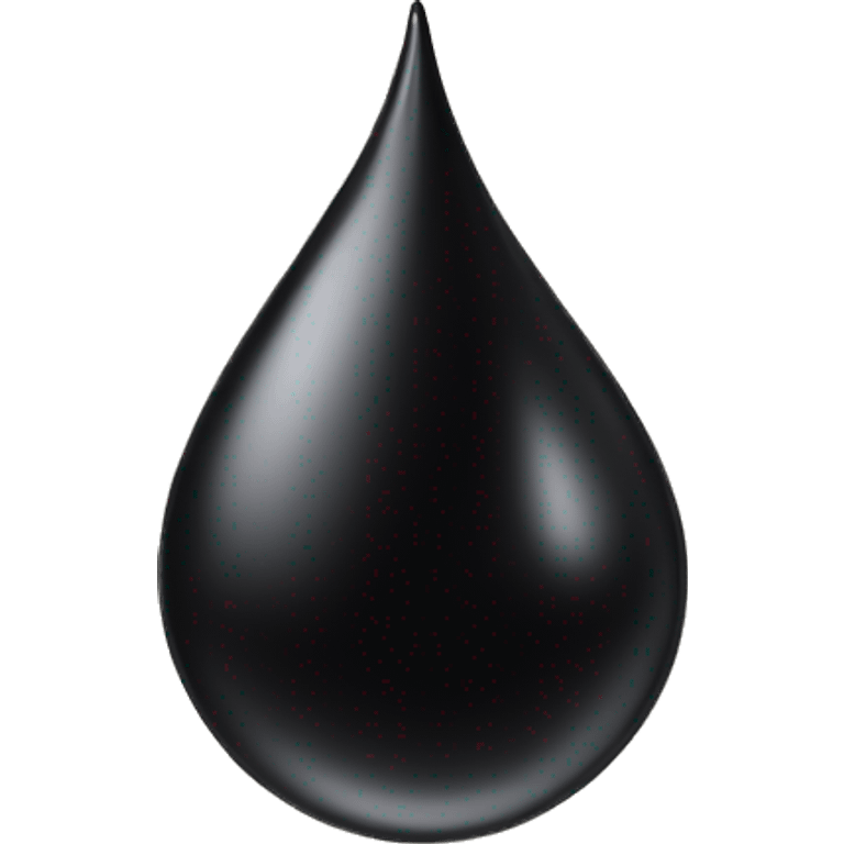 black oil drop  emoji