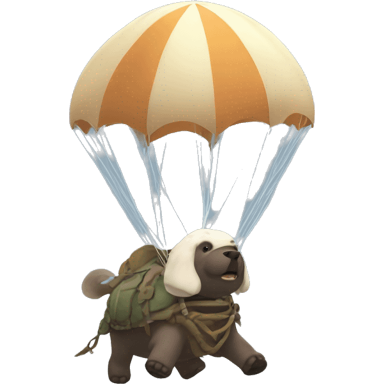 Appa skybender with parachute emoji