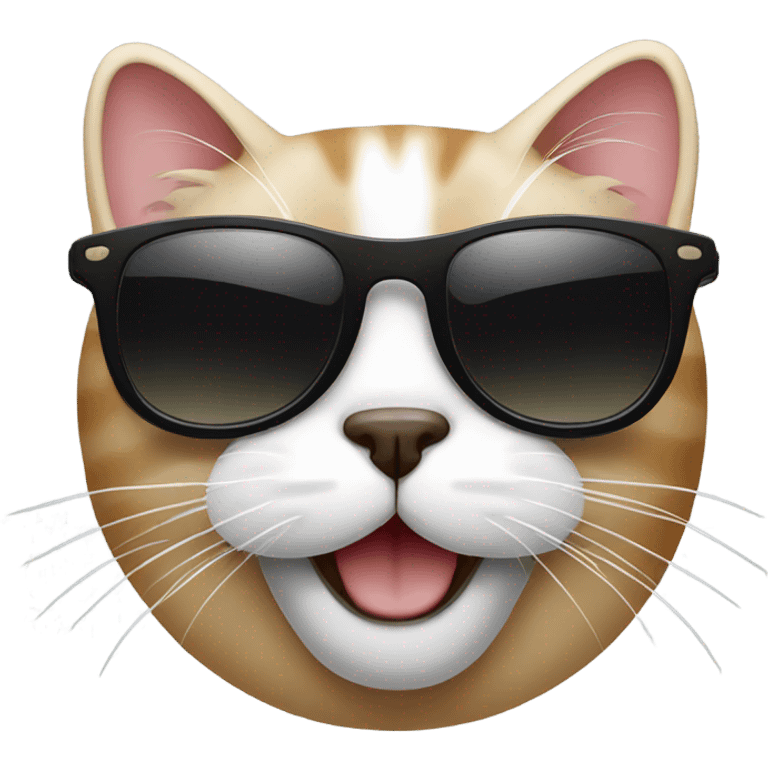 Cat with sunglasses emoji