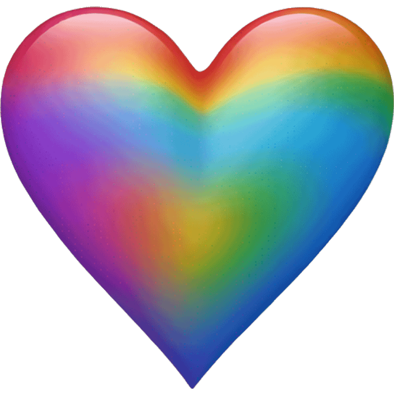 Rainbow color heart emoji