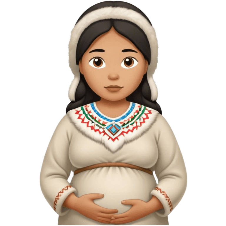 pregnant Inuit woman emoji