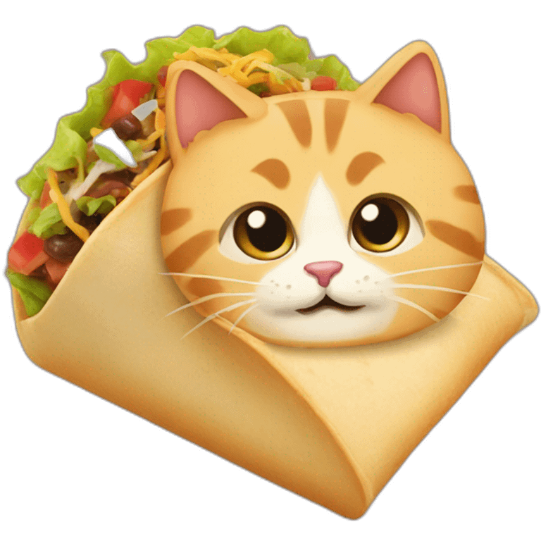 Cat taco takeout  emoji