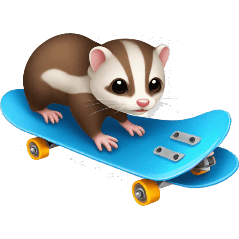 Furet with skate emoji