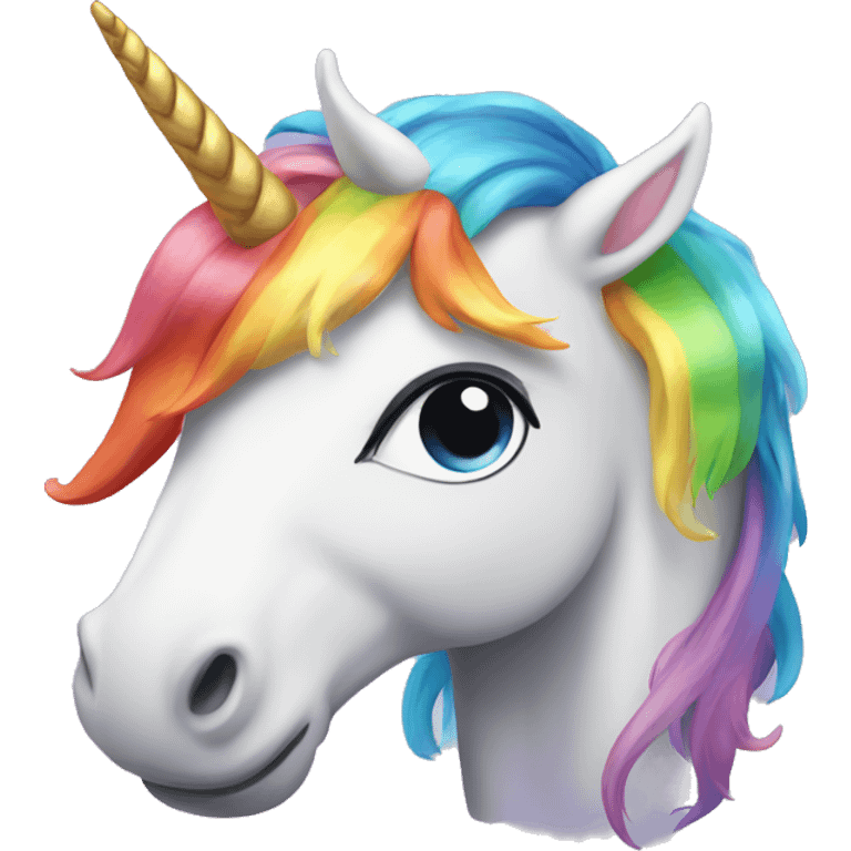 Rainbow unicorn emoji