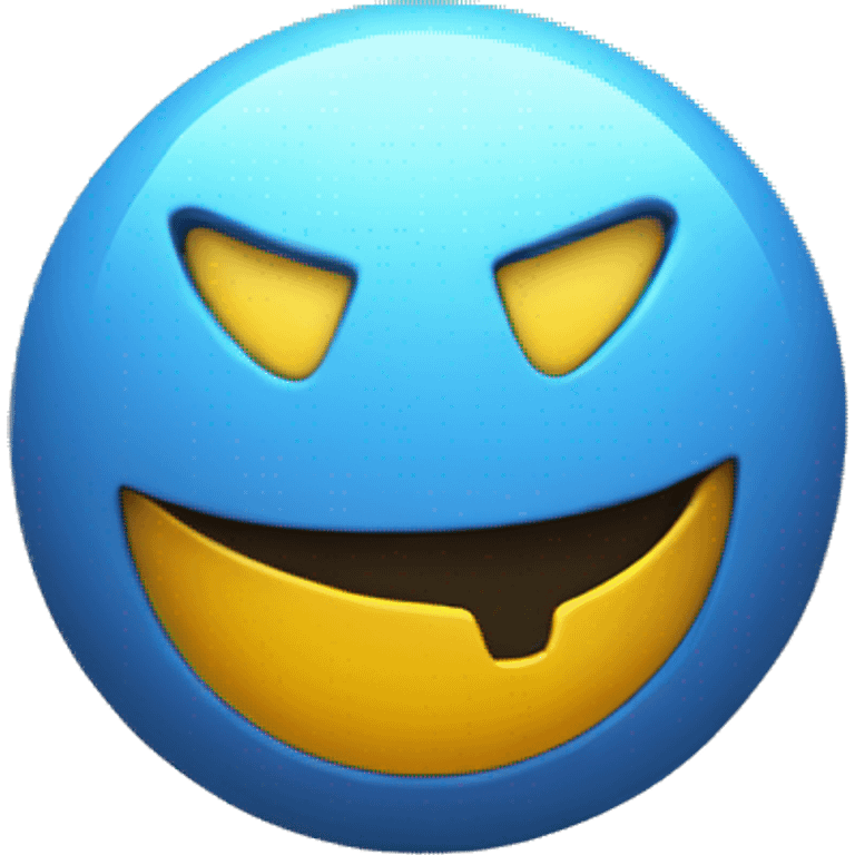 unreal engine symbol crushing in a smiley face emoji