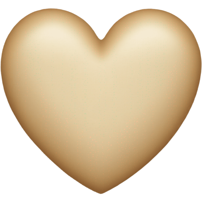 Beige heart emoji