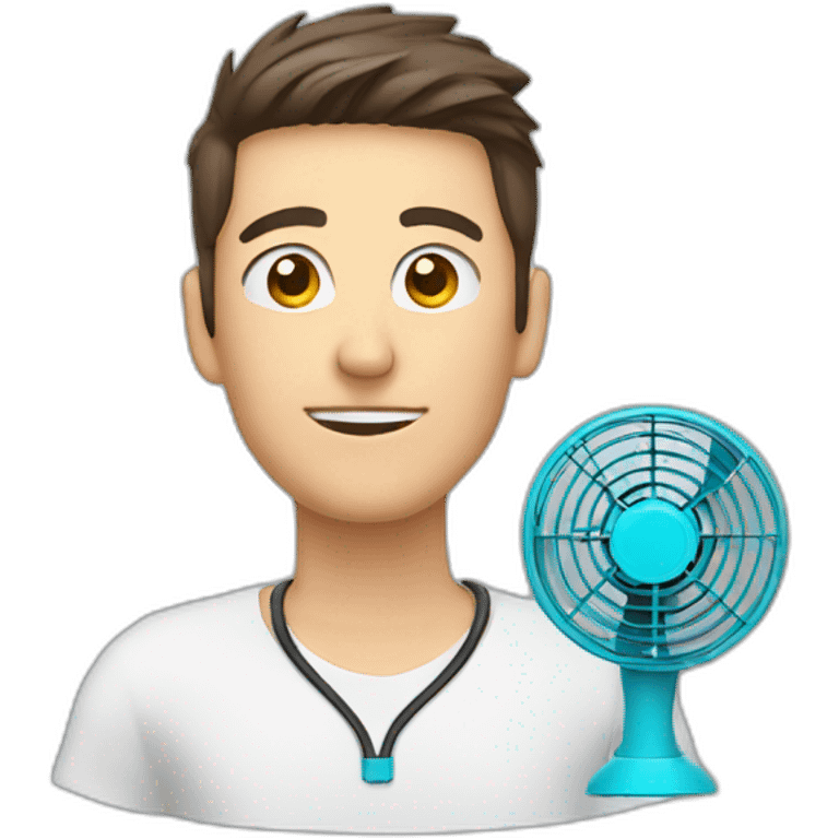 Electronic-portable-Neck-fan emoji