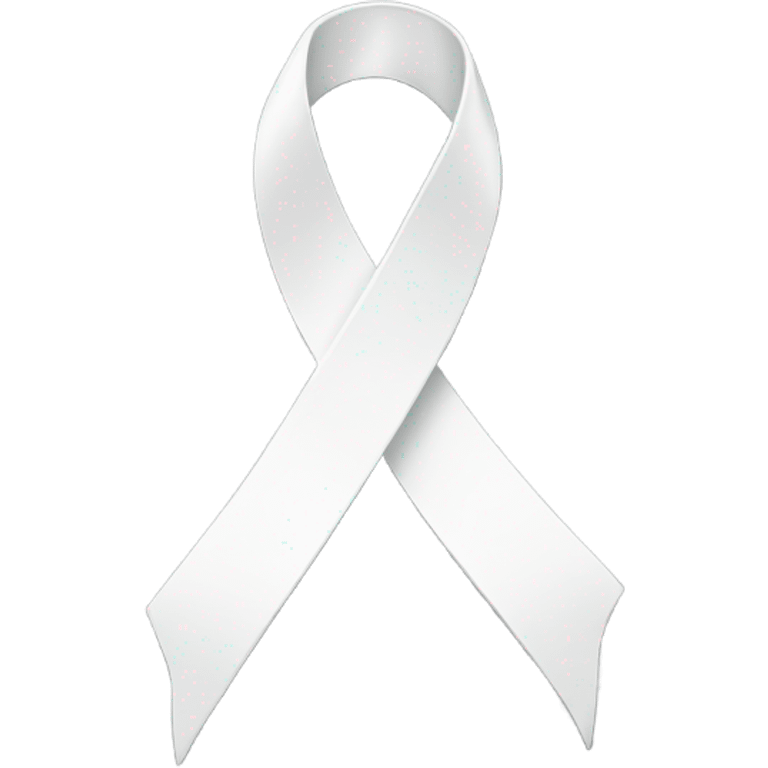 white ribbon emoji