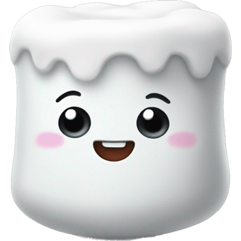 Marshmallow kawaii emoji