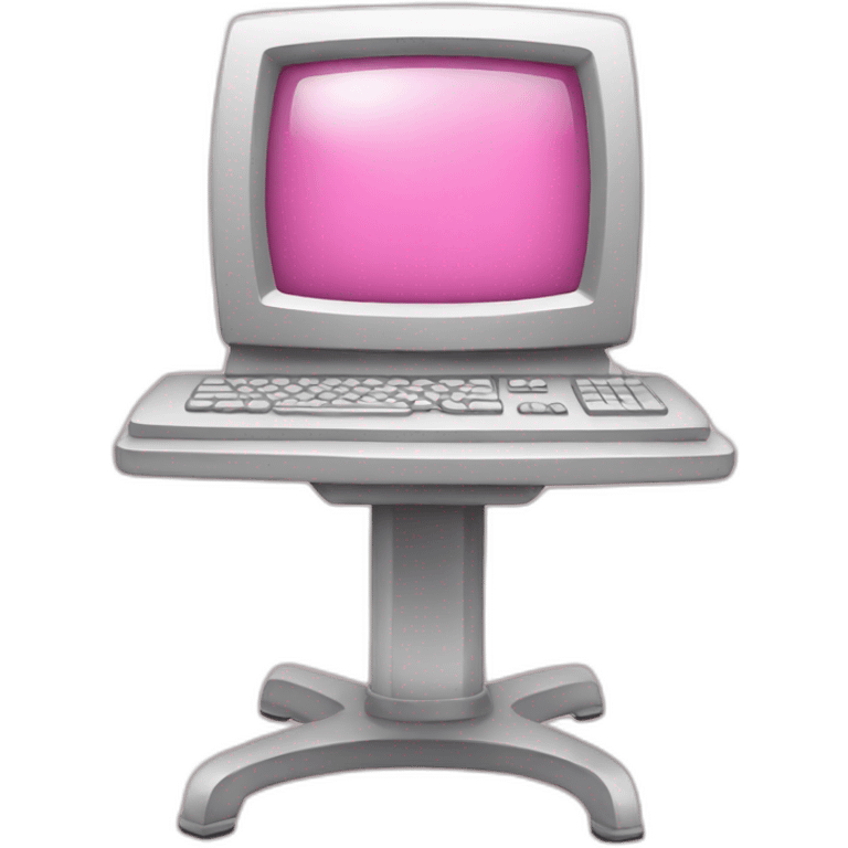 pink computer emoji