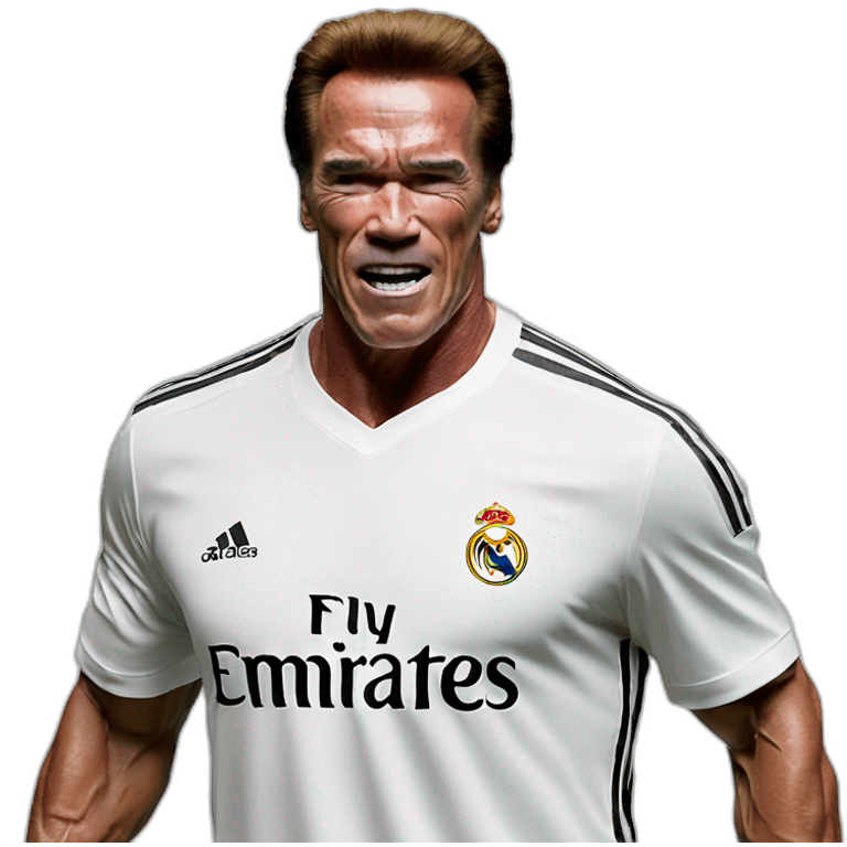 arnold schwarzenegger jugador del real madrid emoji