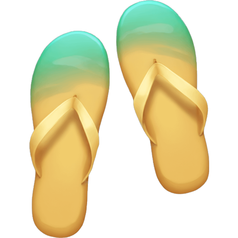 feet with flip flop emoji