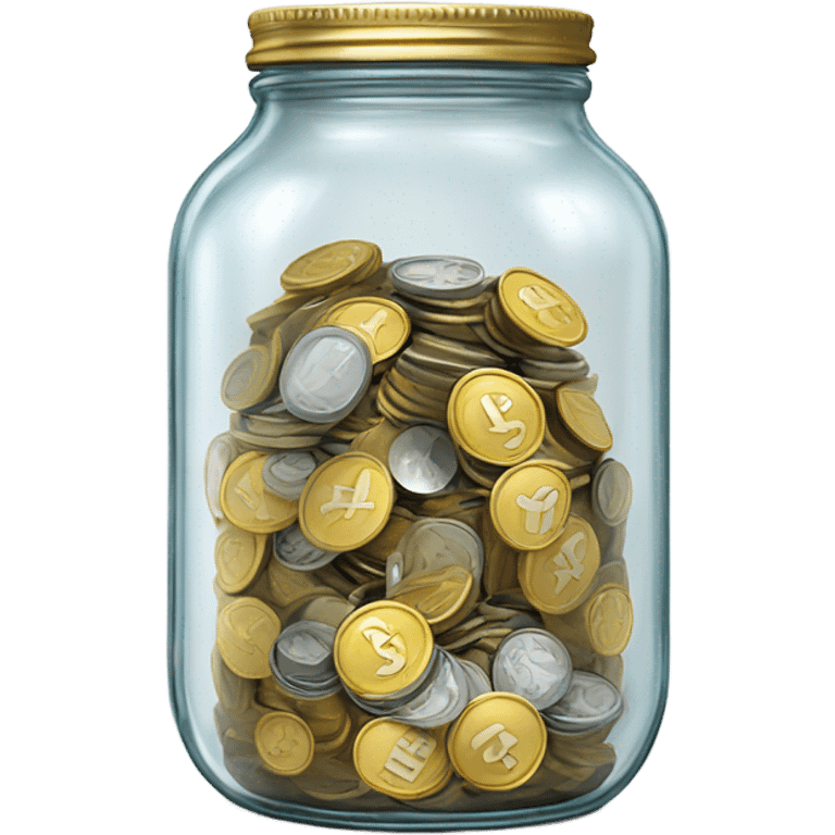 a jar full of money emoji