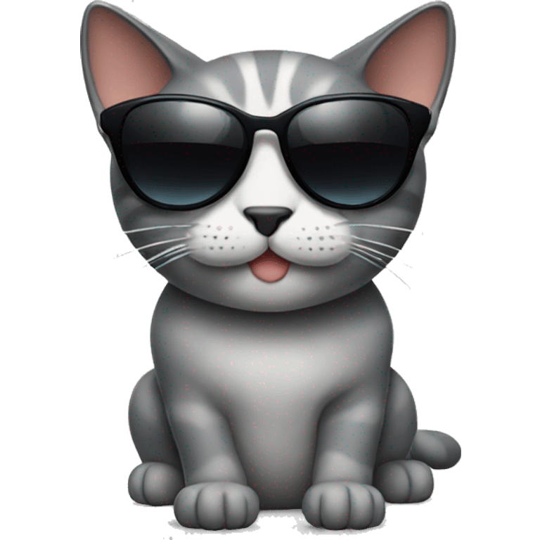 Cat with sunglasses emoji