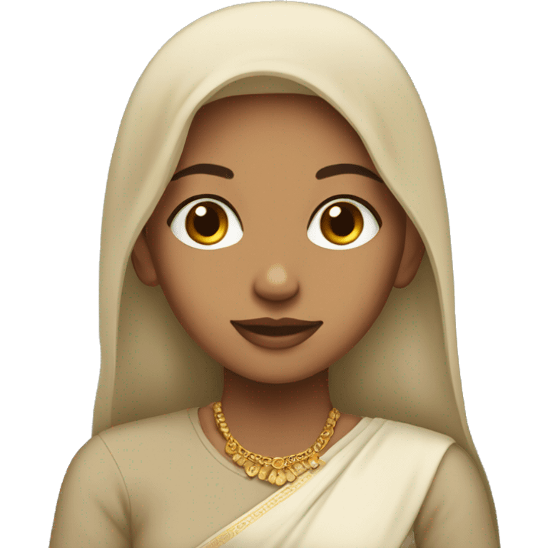 A light skinned Desi girl  emoji