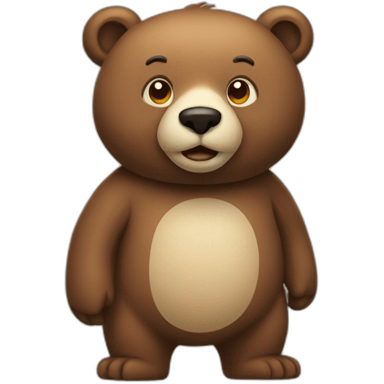 smart bear emoji