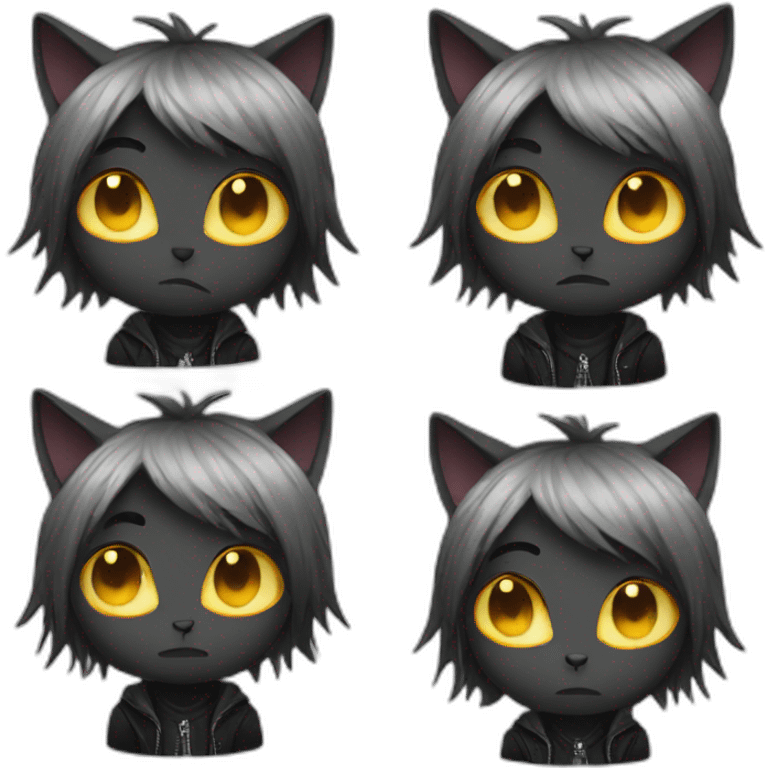 emo cat boy  emoji